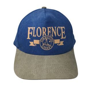 Florence Oregon Coast Slideback Hat Multicolor OSFA Adjustable Vented Holes Katl